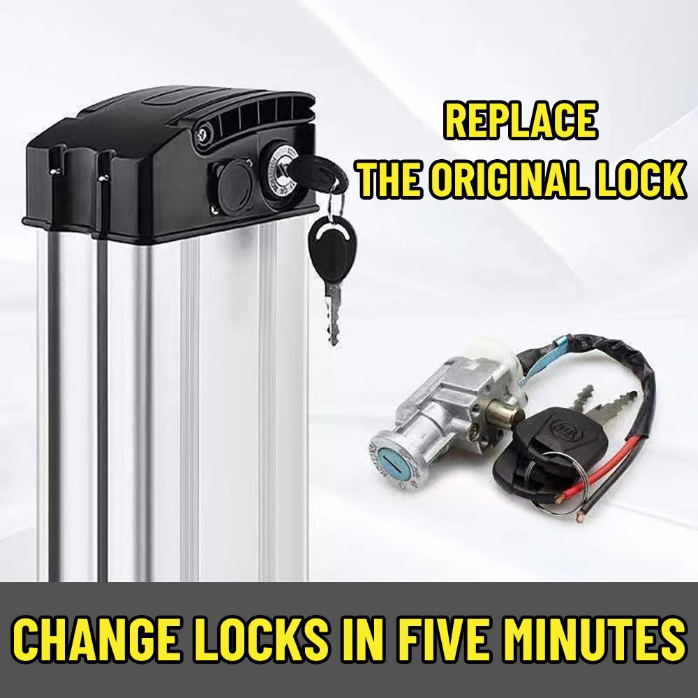 Commuter Bike Lock - Kunci Baterai E-bike dengan 2 Tombol